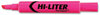 A Picture of product AVE-07749 HI-LITER® Desk Style Highlighters,  Chisel Tip, Light Pink Ink, Dozen