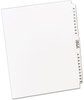 A Picture of product AVE-11397 Avery® Preprinted Legal Exhibit Index Tab Dividers with Black and White Tabs Side Style, 26-Tab, 76 to 100, 11 x 8.5, 1 Set