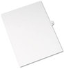 A Picture of product AVE-11922 Avery® Preprinted Style Legal Dividers Exhibit Side Tab Index 10-Tab, 12, 11 x 8.5, White, 25/Pack