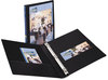 A Picture of product AVE-17001 Avery® Durable View Binder with DuraHinge® and Slant Rings 3 0.5" Capacity, 11 x 8.5, Black