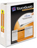 A Picture of product AVE-17143 Avery® TouchGuard™ Protection Heavy-Duty View Binders with Slant Rings 3 2" Capacity, 11 x 8.5, White