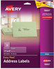 A Picture of product AVE-18661 Avery® Matte Clear Easy Peel® Mailing Labels with Sure Feed® Technology w/ Inkjet Printers, 1 x 4, 20/Sheet, 10 Sheets/Pack