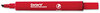 A Picture of product AVE-27177 Carter's™ Large Desk Style Permanent Marker Broad Chisel Tip, Red, Dozen