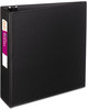 A Picture of product AVE-27650 Avery® Durable Non-View Binder with DuraHinge® and Slant Rings 3 3" Capacity, 11 x 8.5, Black