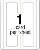 A Picture of product AVE-5309 Avery® Tent Cards Large Embossed Card, White, 3.5 x 11, 1 Card/Sheet, 50 Sheets/Box