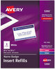 A Picture of product AVE-5390 Avery® Name Badge Insert Refills Horizontal/Vertical, 2 1/4 x 3 1/2, White, 400/Box