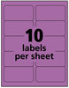 A Picture of product AVE-5974 Avery® High-Visibility ID Labels Permanent Laser 2 x 4, Neon Magenta, 1000/Box