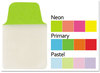 A Picture of product AVE-74762 Avery® Ultra Tabs® Repositionable Mini Tabs: 1" x 1.5", 1/5-Cut, Assorted Neon Colors, 80/Pack
