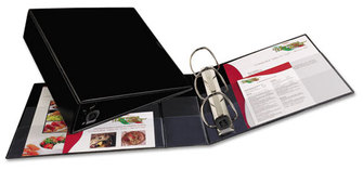 Avery® Heavy-Duty Non-View Binder with DuraHinge® and One Touch EZD® Rings Locking 3 3" Capacity, 11 x 8.5, Black