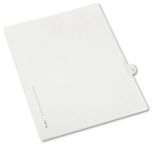 Avery® Preprinted Legal Exhibit Index Tab Dividers with Black and White Tabs,  Title: 9, Letter, White, 25/Pack