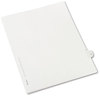 A Picture of product AVE-82229 Avery® Preprinted Legal Exhibit Index Tab Dividers with Black and White Tabs,  Title: 31, Letter, White, 25/Pack