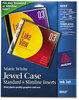 A Picture of product AVE-8693 Avery® Jewel Case Inserts Inkjet CD/DVD Matte White, 20/Pack