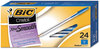 A Picture of product BIC-MS241BE BIC® Cristal® Xtra Smooth Ballpoint Pen,  Blue Ink, 1mm, Medium, 24/Pack