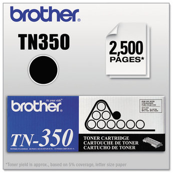 Brother TN350 Toner Cartridge,  Black