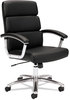 A Picture of product BSX-VL103SB11 HON® Traction™ High-Back Executive Chair Supports 250 lb, 17.75" to 21.8" Seat Height, Black Seat/Back, Polished Aluminum Base
