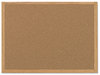 A Picture of product BVC-SF152001239 MasterVision® Value Cork Board with Oak Frame,  36 x 48, Natural