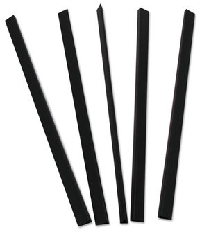 C-Line® Slide 'N Grip Binding Bars,  Black, 11 x 1/4, 100/Box