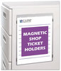 A Picture of product CLI-83912 C-Line® Magnetic Shop Ticket Holder,  Super Heavy, 50", 9 x 12, 15/BX
