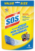 A Picture of product CLO-10005 S.O.S® Non-Scratch Soap Scrubbers,  Blue, 8/Pack
