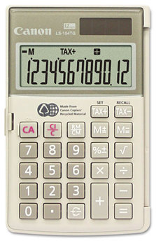 Canon® LS154TG Handheld Calculator,  12-Digit LCD