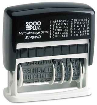 2000 PLUS® Self-Inking Micro Message Dater,  Self-Inking