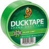 A Picture of product DUC-1265018 Duck® Colored Duct Tape,  9 mil, 1.88" x 15 yds, 3" Core, Neon Green