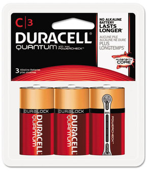 Duracell® Quantum Alkaline Batteries with Duralock Power Preserve™ Technology,  C, 1.5V, 36/CT