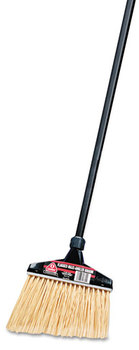 O-Cedar® Commercial Maxi-Angler® Broom,  Polystyrene Bristles, 51" Aluminum Handle, Black