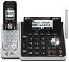 A Picture of product ATT-TL88102 AT&T® TL88102 Cordless Two-Line Digital Answering System,  Base and Handset
