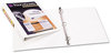 A Picture of product AVE-17145 Avery® TouchGuard™ Protection Heavy-Duty View Binders with Slant Rings 3 4" Capacity, 11 x 8.5, White