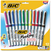 A Picture of product BIC-GPMUP12ASST BIC® Marking™ Ultra-Fine Tip Permanent Marker,  Assorted, Dozen