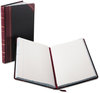 A Picture of product BOR-9300R Boorum & Pease® Record and Account Book with Black and Red Cover,  Black/Red Cover, 300 Pages, 14 1/8 x 8 5/8