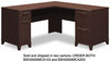 A Picture of product BSH-2910MCA103 Bush® Enterprise Collection L-Desk,  Mocha Cherry (Box 1 of 2)