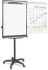 A Picture of product BVC-EA48062119 MasterVision® Tripod Extension Bar Magnetic Gold Ultra Dry Erase Easel,  69" to 78" High, Black/Silver