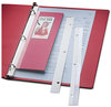 A Picture of product CLI-64713 C-Line® Self-Adhesive Attaching Strips,  3-Hole Punched, 11 x 1, 200/BX
