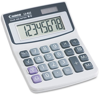 Canon® LS82Z Minidesk Calculator,  8-Digit LCD