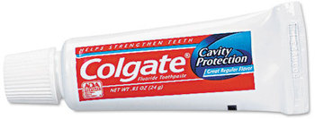 Colgate® Personal Sized Unboxed Fluoride Toothpaste. .85 oz. 240 count.