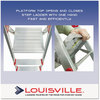 A Picture of product DAD-L234603 Louisville® Aluminum Euro Platform Ladder,  3-Step, Red