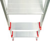 A Picture of product DAD-L234603 Louisville® Aluminum Euro Platform Ladder,  3-Step, Red