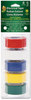 A Picture of product DUC-280303 Duck Brand Electrical Tape,  3/4" x 12 ft, 1" Core, Assorted, 5/Pack