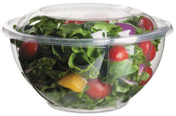 Eco-Products® Salad Bowls with Lids,  50/PK, 3 PK/CT