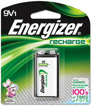 Energizer® NiMH Rechargeable Batteries,  9V