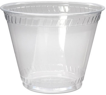 Fabri-Kal® Greenware® Compostable PLA Cold Cups, Old Fashioned. 9 oz. Clear. 50 Cups/Sleeve, 1,000/Case.