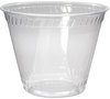 A Picture of product 964-754 Fabri-Kal® Greenware® Compostable PLA Cold Cups, Old Fashioned. 9 oz. Clear. 50 Cups/Sleeve, 1,000/Case.