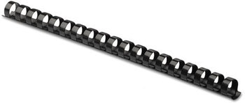 Fellowes® Plastic Comb Bindings 5/8" Diameter, 120 Sheet Capacity, Black, 100/Pack