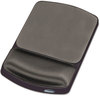 A Picture of product FEL-91741 Fellowes® Gel Wrist Supports Mouse Pad with Rest, 6.25 x 10.12, Graphite/Platinum