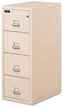 FireKing 4P1831CPA Patriot Insulated Four-Drawer Fire File Parchment 17-3/4w x 31-5/8d x 52-3/4h 
