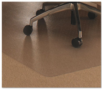 Floortex® Cleartex® Ultimat® Polycarbonate Chair Mat for Low/Medium Pile Carpets. 35 X 47 in. Clear.