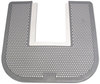 A Picture of product FRS-6CMGAP P-Shield Floor Protector, Urinal Mat, Gray with White, 6/Case