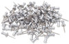 A Picture of product GEM-CPAL5 GEM Aluminum Head Push Pins,  Aluminum, Silver, 5/8", 100/Box